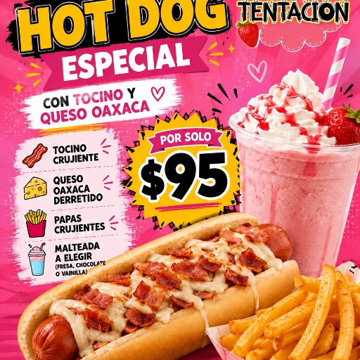 Combo hot dog especial 
