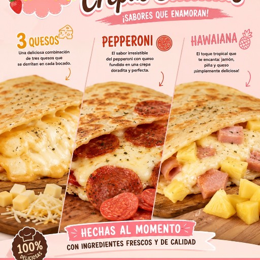 CREPA DE 3 QUESOS 