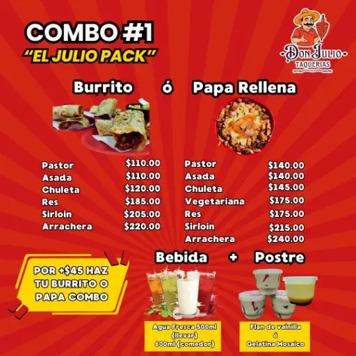 Combo #1 - Papa Rellena