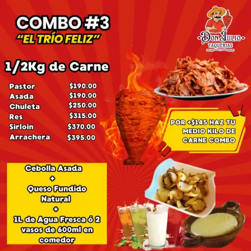 Combo #3 “El Trío Feliz”