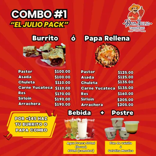 Combo #1 - Papa Rellena