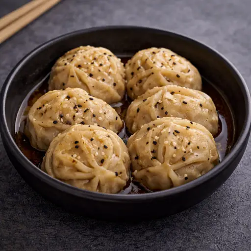 Dumplings de pollo al vapor (6 pzas)