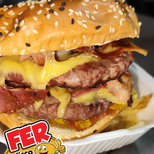 Hamburguesa Magnifica DOBLE Carne (TOCINO Y QUESO)