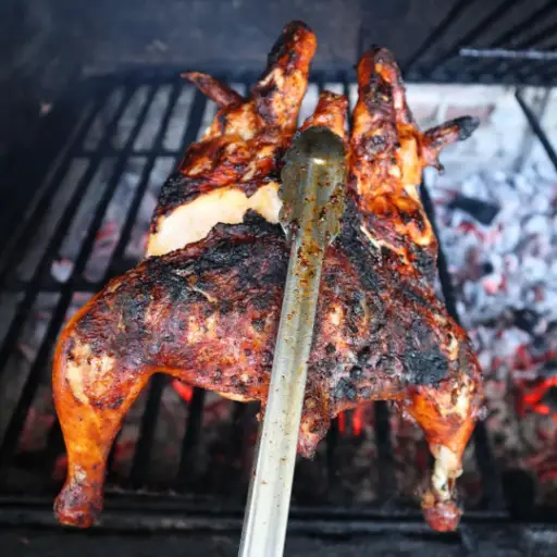 1 y medio pollos asados 