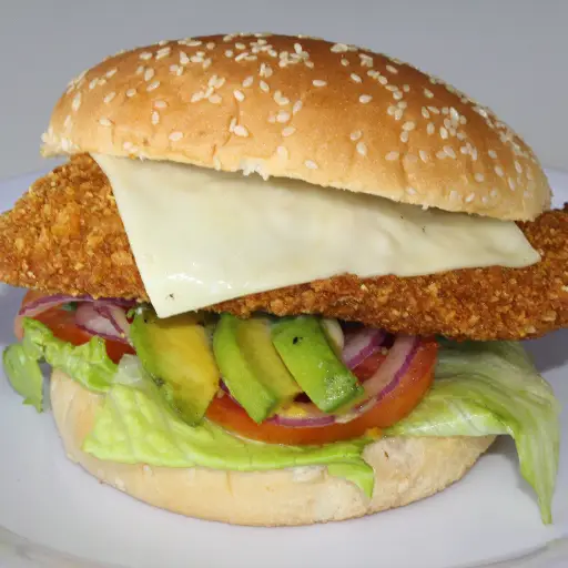 HAMBURGUESA DE PESCADO EMPANIZADO