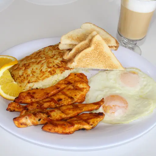 PECHUGA ASADA CON HUEVO PLATILLO 