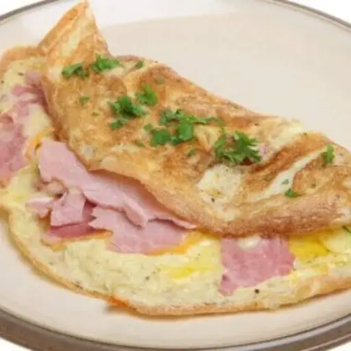Omelet de jamón y queso