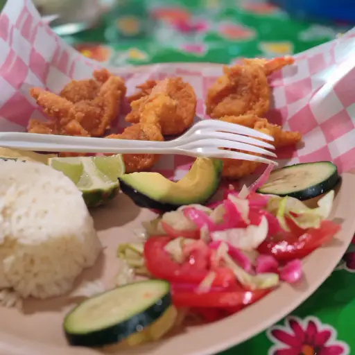 Camarones empanizados 