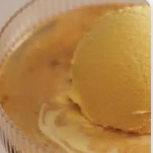 Helado de vainilla doble