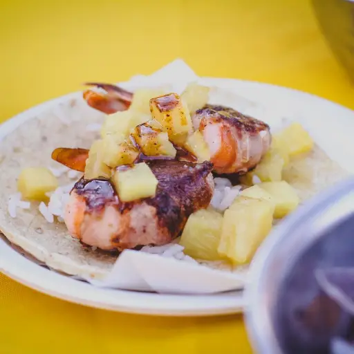 Taco de Camarón Hawaiano