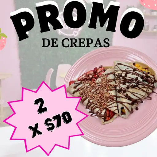 PROMO CREPAS CON FRUTA🍓✨