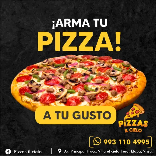 ¡𝗣𝗲𝗿𝘀𝗼𝗻𝗮𝗹𝗶𝘇𝗮 𝘁𝘂 𝗣𝗶𝘇𝘇𝗮 𝗰𝗼𝗺𝗼 𝗾𝘂𝗶𝗲𝗿𝗮𝘀!