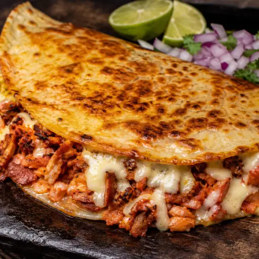 Gringa de costilla adobada al horno