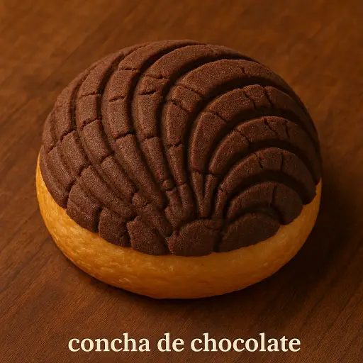 Concha de chocolate