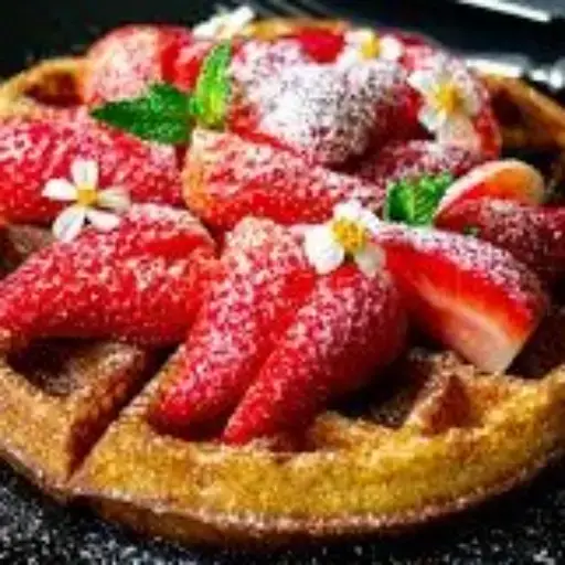 WAFFLE RELLENO DE MORAS