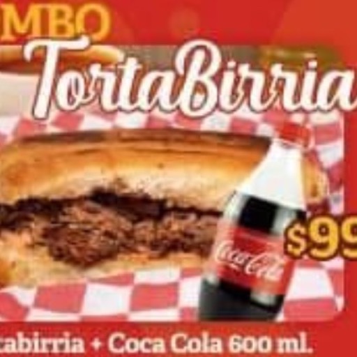 (3) combo torta birria 
