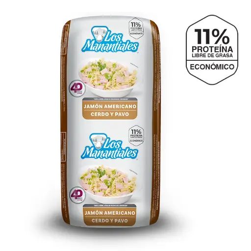 Jamon Manantiales Cerdo y Pavo Americano