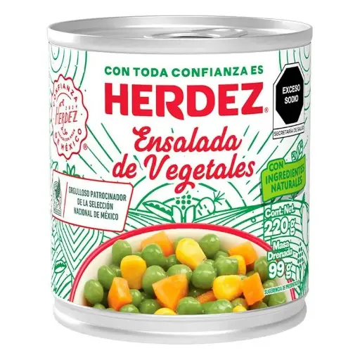 Ensalada de verduras herdez 220g