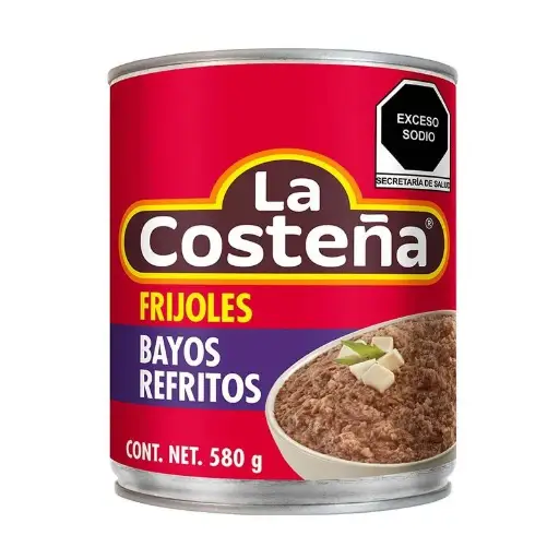 Frijol Bayo Refrito Costeña 580g