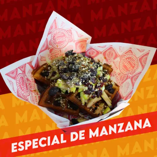 Waffle Especial de Manzana 