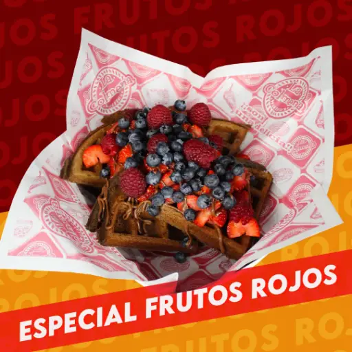Waffle Especial Frutos Rojos 