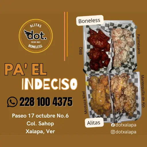 Pa El Indeciso  20 Alitas + 20 Boneless 